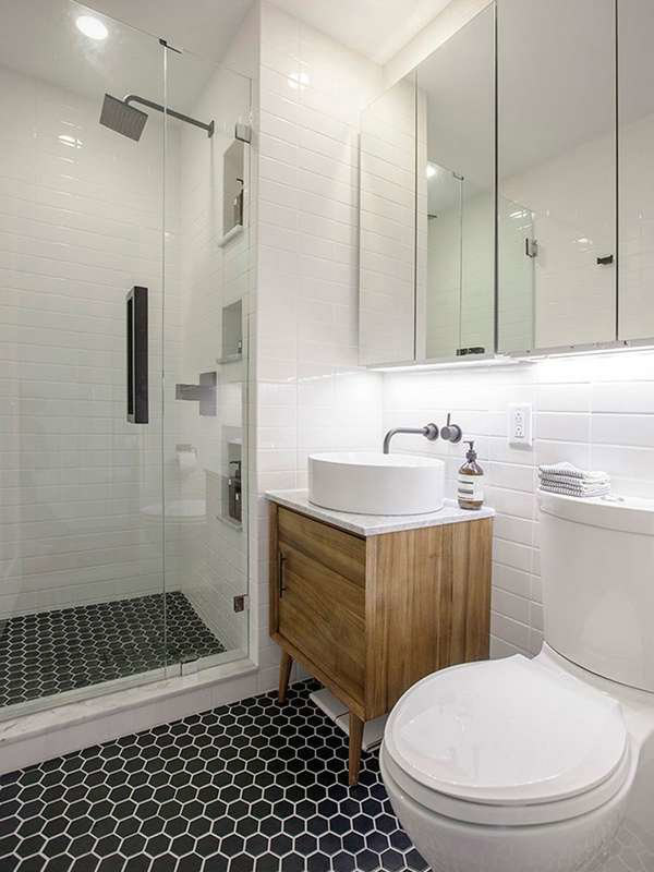 Правильная отделка маленькой ванной комнаты плиткой, фото, дизайн